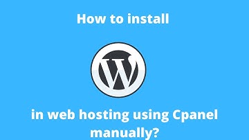 Installing WordPress in hosting account | Install WP manually using Konsoleh cpanel