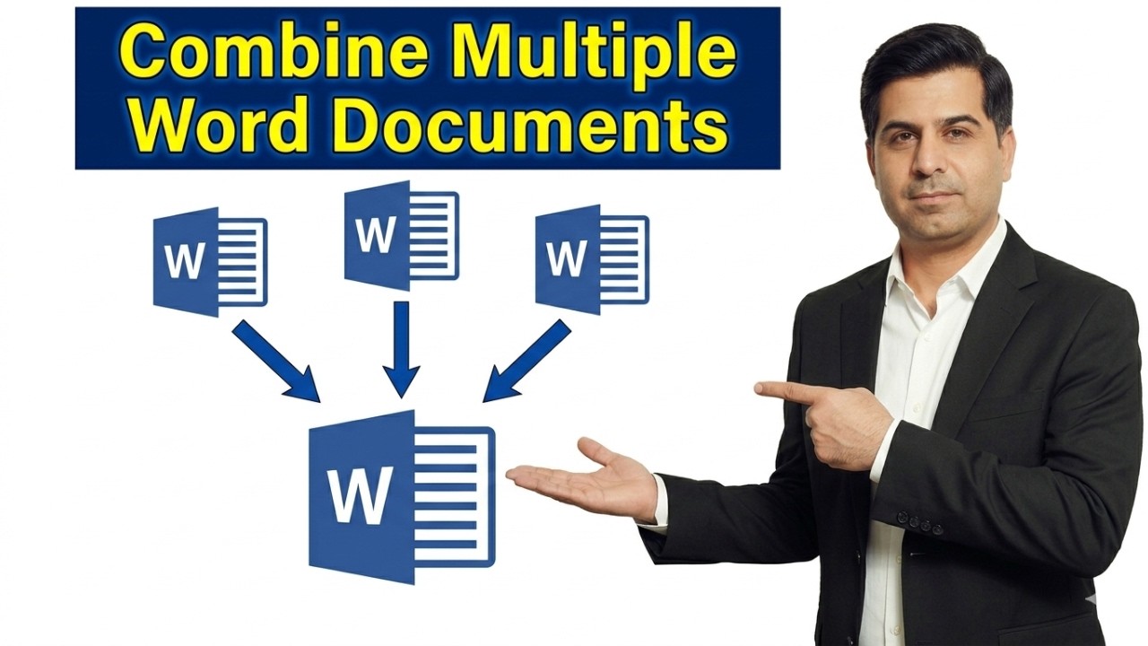 How to Merge Multiple Word Documents in One Document | Combine Multiple ...