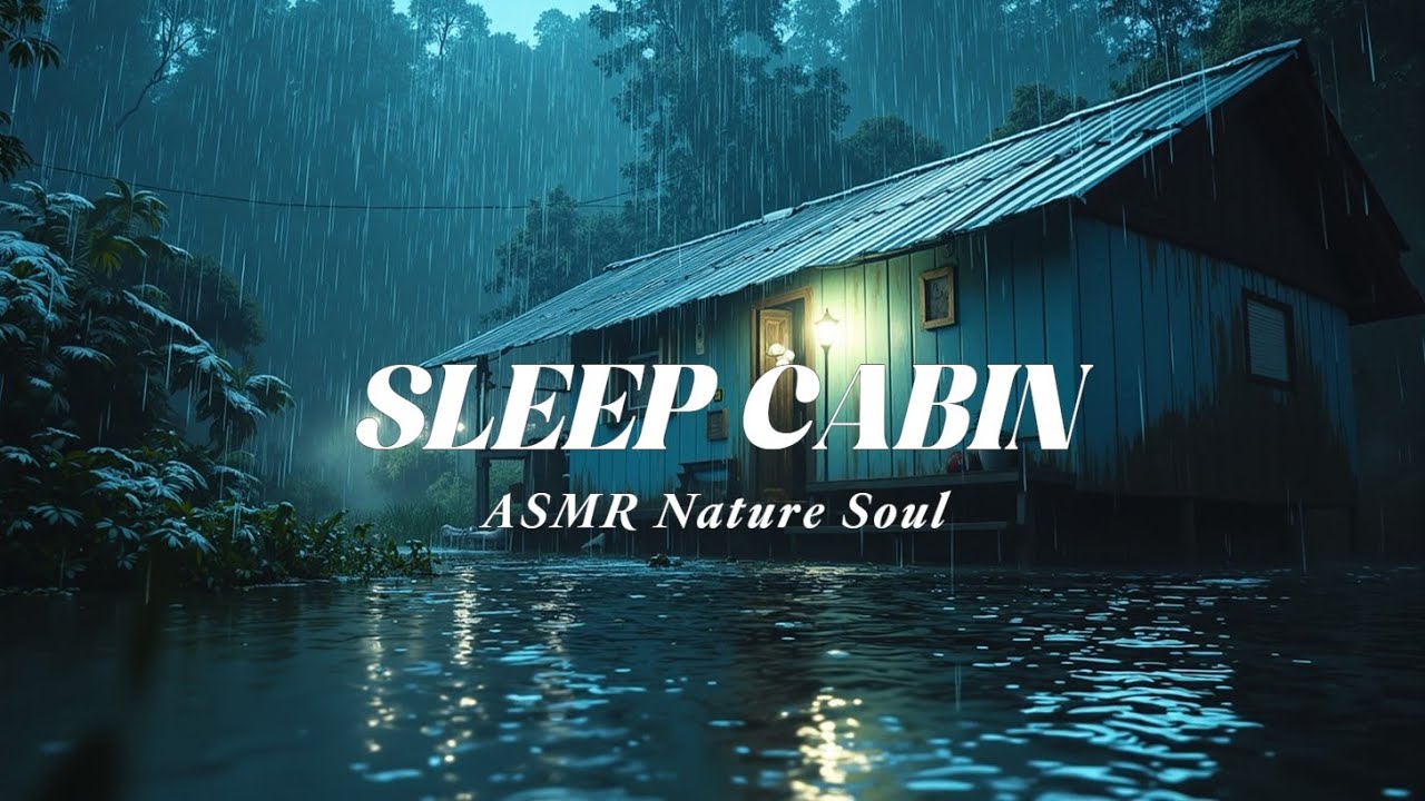 Relaxing ASMR Rain Ambience for Sleep Cabin Sounds for Deep Relaxation ...