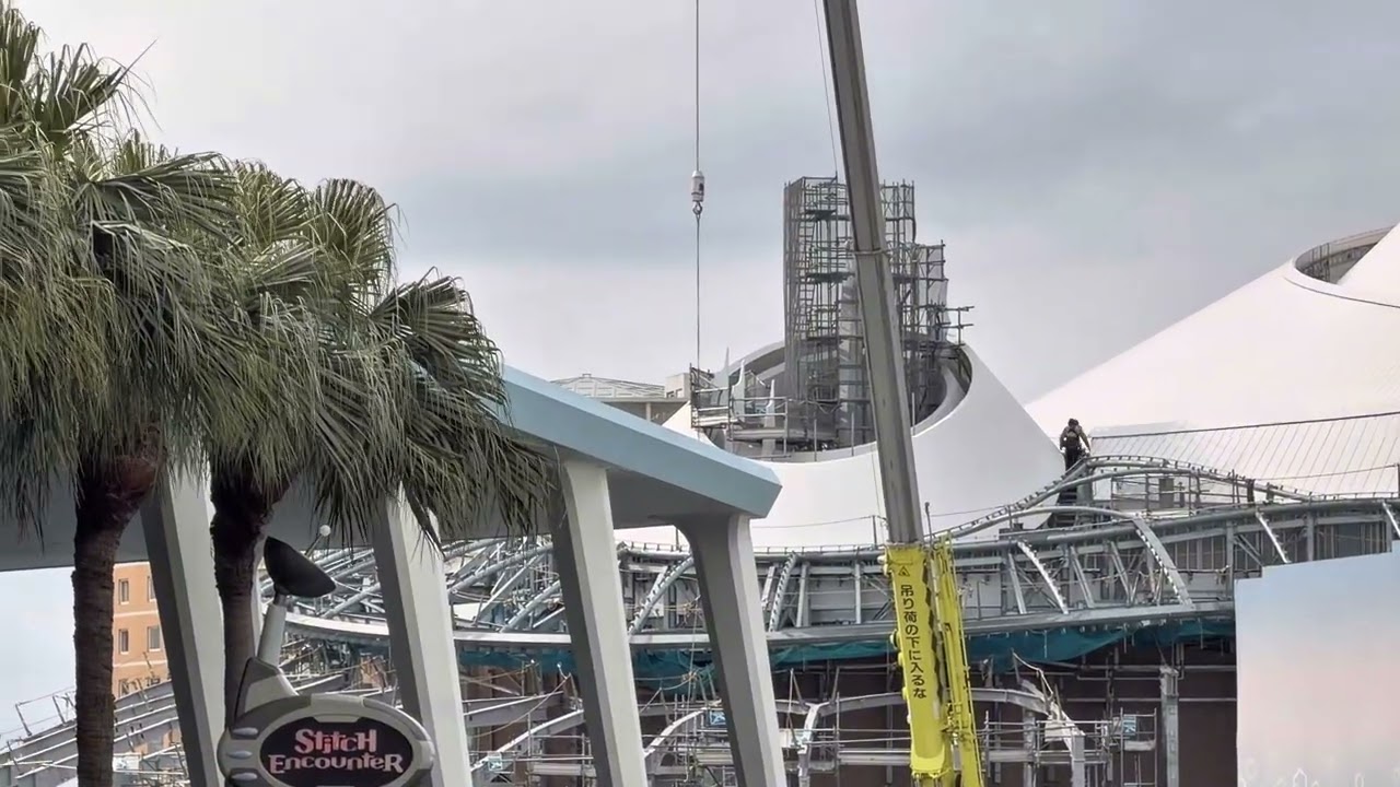 2026/1/21 最新工事状況　新スペースマウンテン　東京ディズニーランド