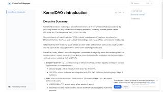 About KernelDAO ($KERNEL) Project!!