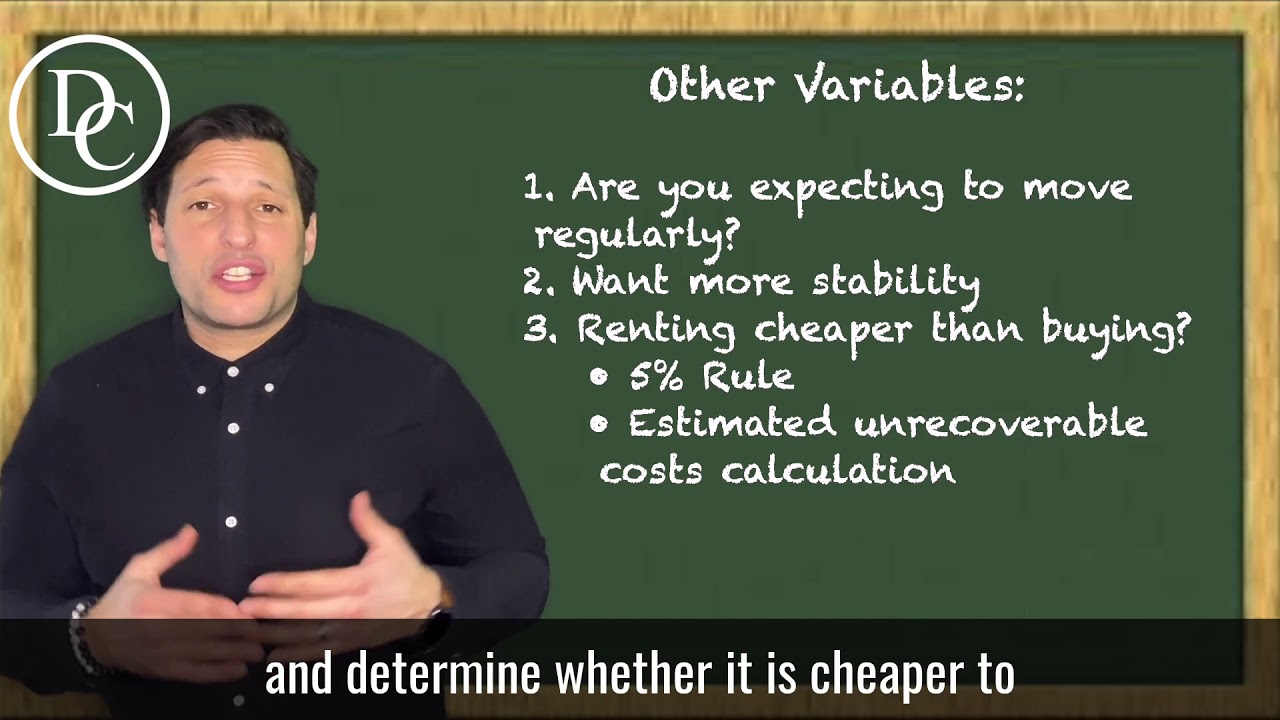 Real Estate Education Friday - Rent Vs Buy?