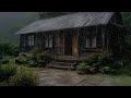 Gentle rain ambience reducing anxiety and guiding you toward steady deep peaceful sleep