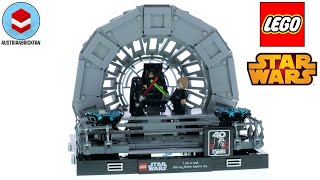 LEGO Star Wars 75353 Emperor's Throne Room Diorama   LEGO Speed Build Review