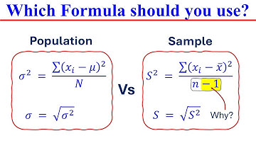 STOP Using the Wrong Formula! | Population or Sample Formula for Variance & Standard Deviation?