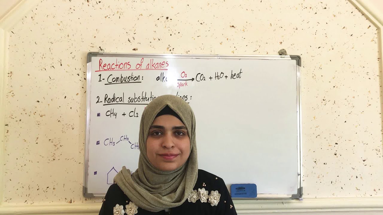 Organic chemistry, Alkanes and cycloalkanes, reactions of Alkanes, chapter 2, vid.12