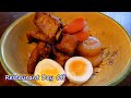 【Japanese Braised Pork Ribs】with Daikon Radish , Carrot & Soft-Boiled Egg