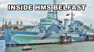 Inside HMS Belfast, London