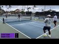 Big Uce making his debut 🤣 | Men’s Doubles Pickleball, Aaron/Ezra vs Javin/Daniel | O’ahu, HI