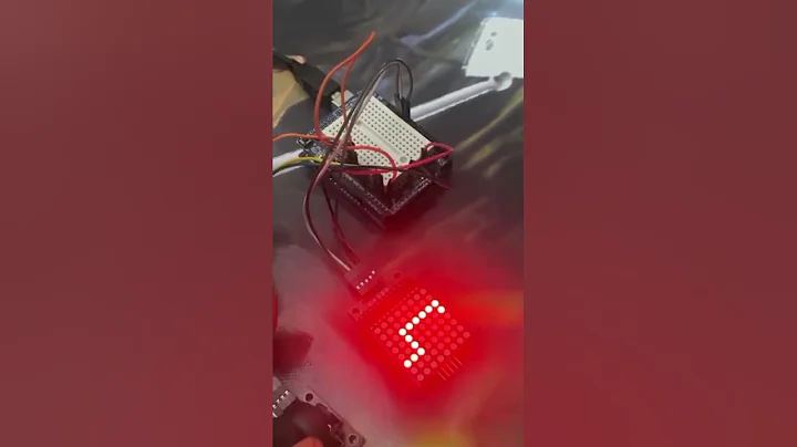 Making a small snake game #arduino #snakegame #joystick #max7219