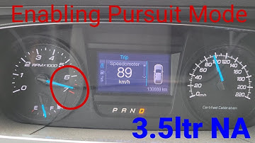 Pursuit Mode on My 2013 Police Interceptor Sedan 3.5NA AWD.