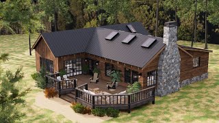 39'x33' (12x10m) What An Amazing Cabin Home | Cozy & Charm !!! by AVN Studio - House Design 179,093 views 2 months ago 8 minutes, 5 seconds