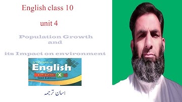english class 10|| population growth and its impact on environment|| part 1