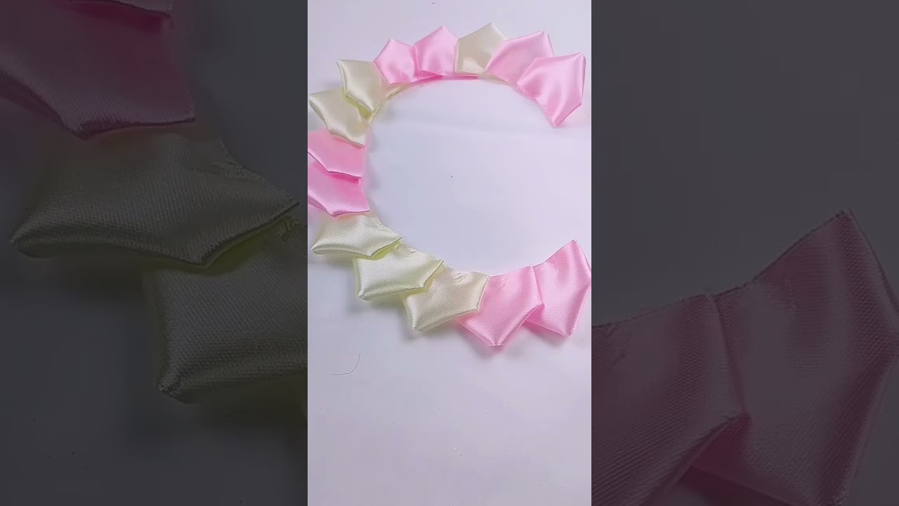 Handmade Diy Ribbon Rose Flowers Diyflowers Flower Ribbonroses Tutorial