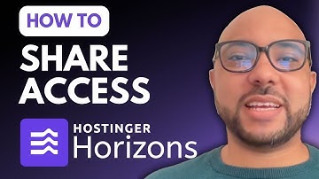 How to Share App Editing Access with Others in Hostinger Horizons Web App Builder