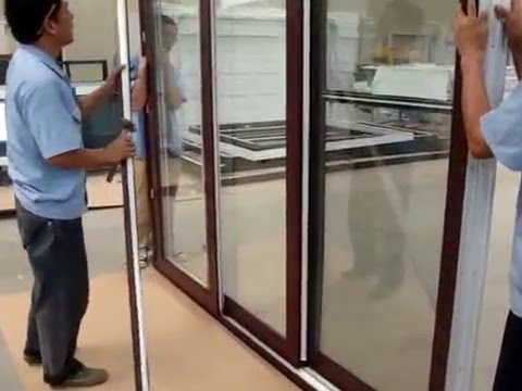 How to install the interlock for Sliding Door - YouTube
