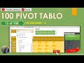 Excel Pivot Tablo - 13 of 100 - Filtreleme