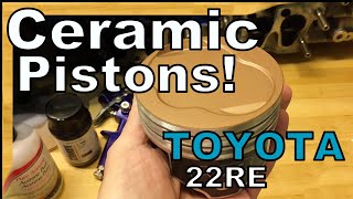 What I learned Ceramic Coating my Toyota 22RE Keith Black pistons using Cerakote V139 Titanium Red