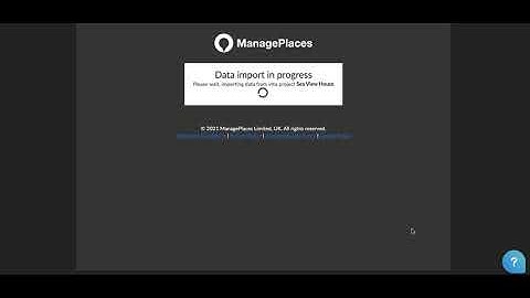 How to import a project into ManagePlaces