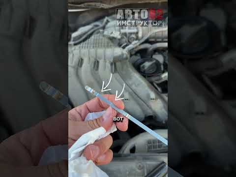 Как проверить уровень масла в двигателе? #автоинструктор62 #обучениевождению