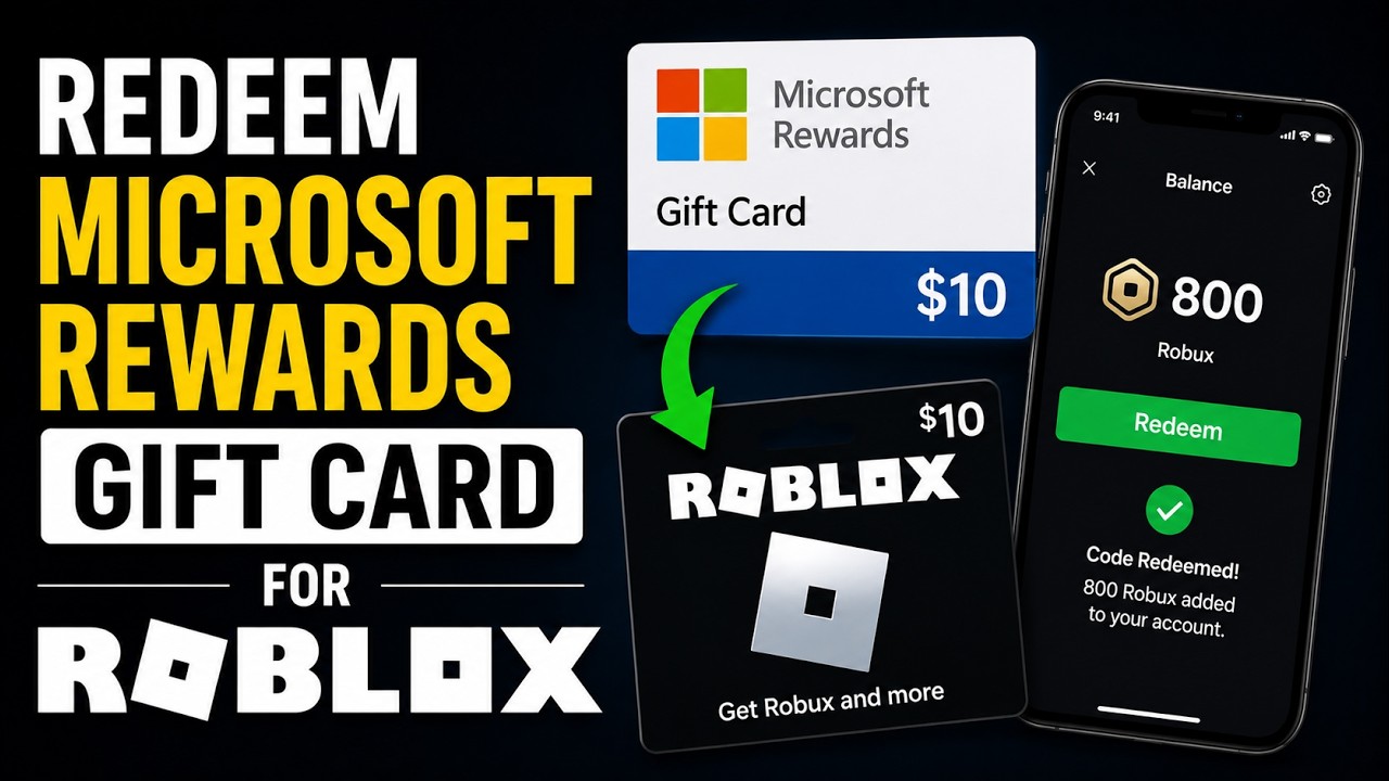 Microsoft Gift Card Robux How to Redeem Microsoft Rewards Gift Card Roblox | Redeem Robux from ...