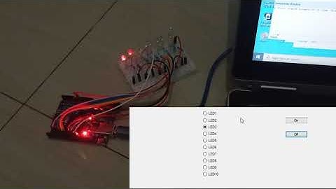 LED Independent dengan Arduino UNO menggunakan Control Microsoft Visual Studio
