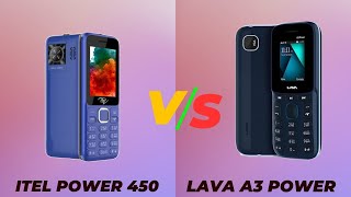 Itel Power 450 Vs Lava A3 Power | Comparison in Itel Vs Lava | Unboxing