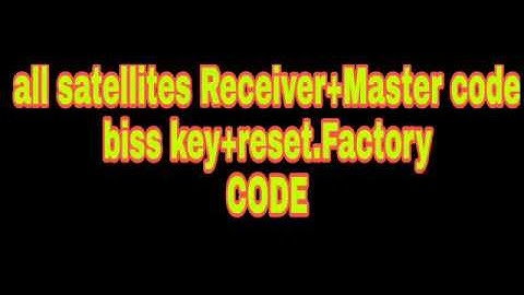 All#satellite#receiver#mastercode#