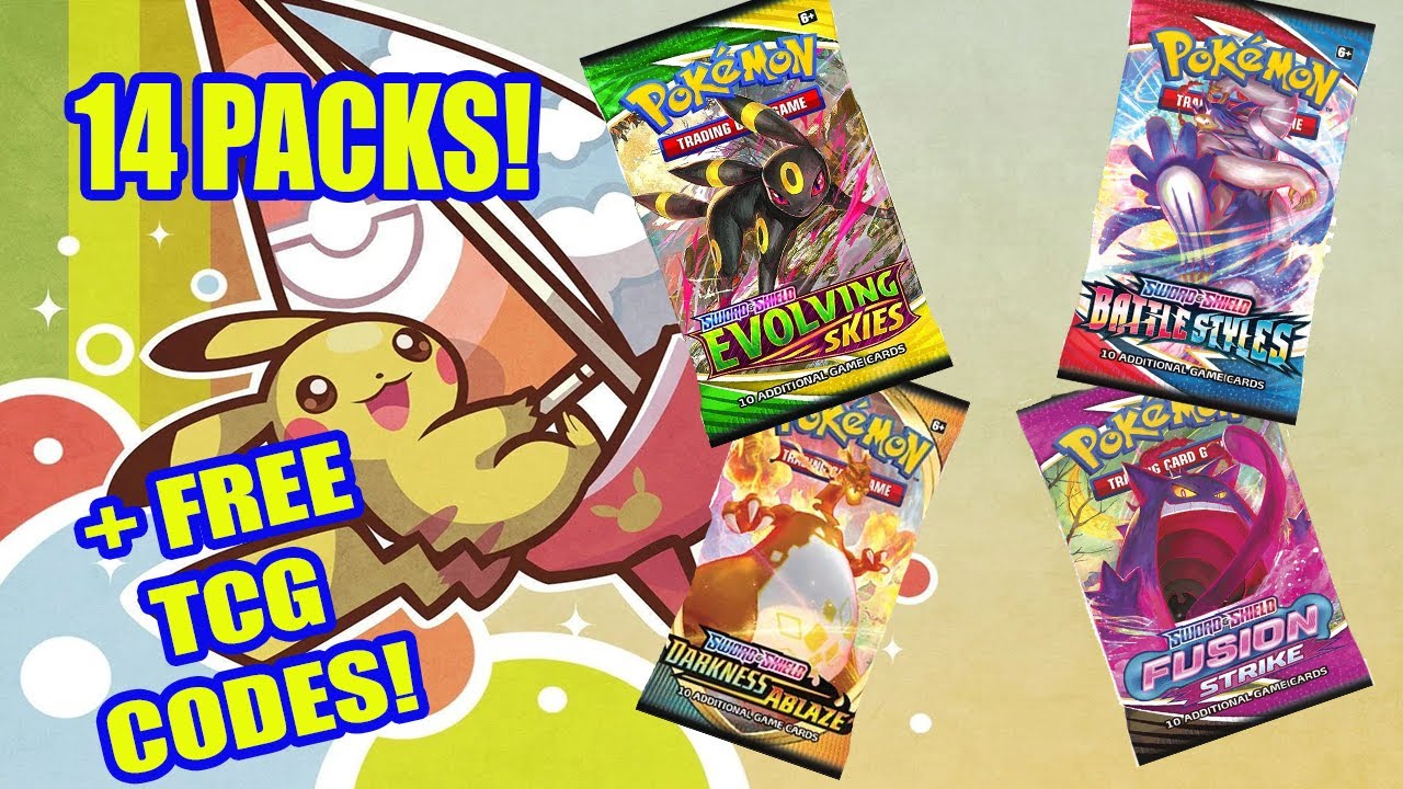 Tcg Codes 14 BOOSTER PACKS! + FREE TCG CODES! - YouTube