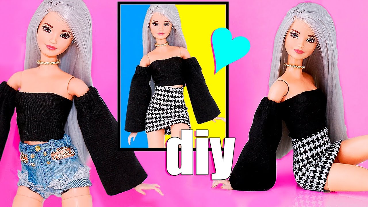 Barbie DIY Clothes for Dolls Crafts