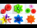 6 Rosas de papel fáciles de hacer | Flores de Decoración para el hogar | DIY Bricolaje