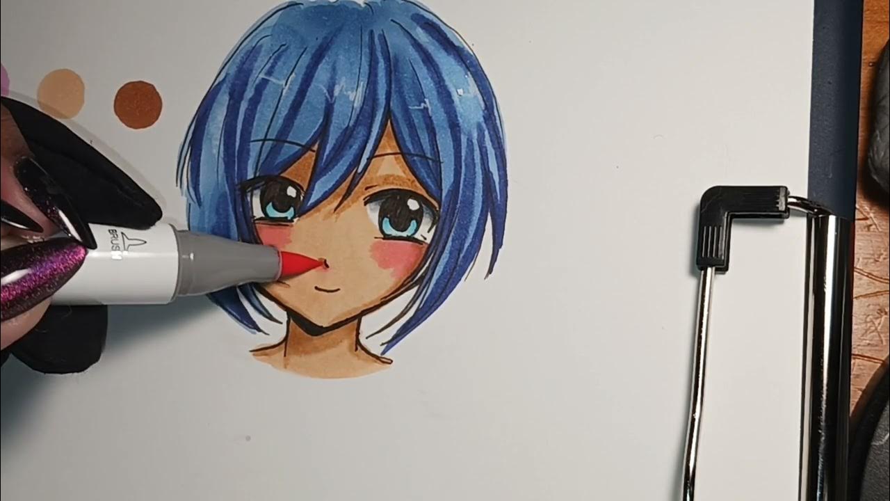 how I color anime skin Ohuhu markers YouTube