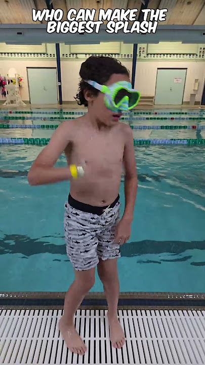 Who can make the biggest pool splash