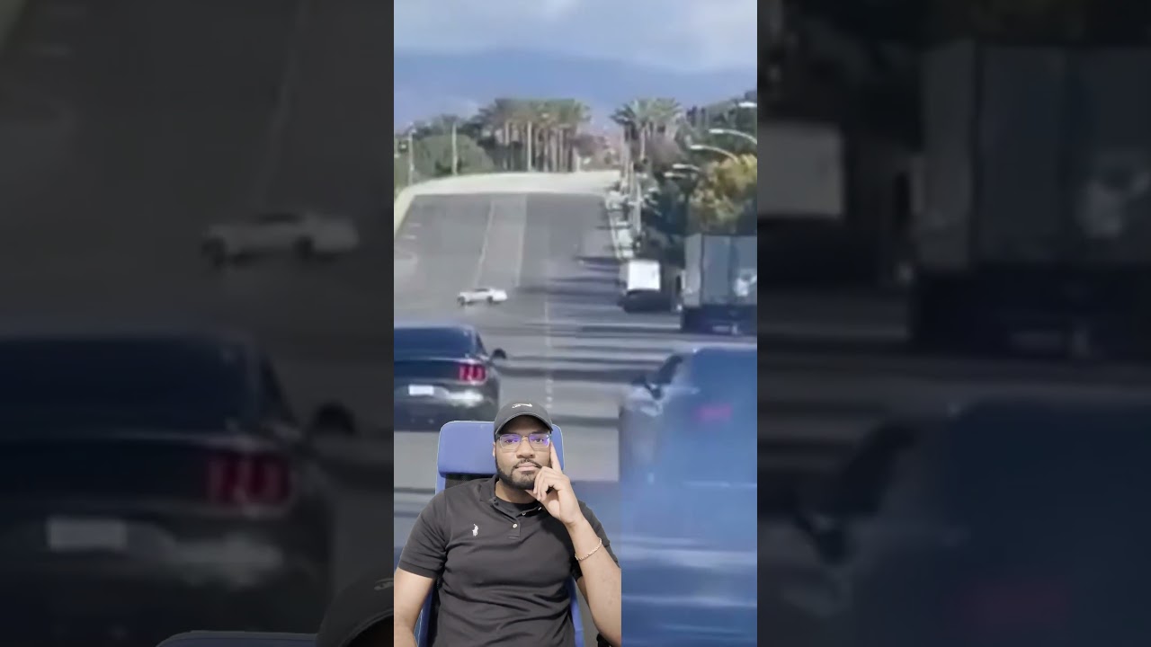 Mustang GT Loses Control Street Racing 