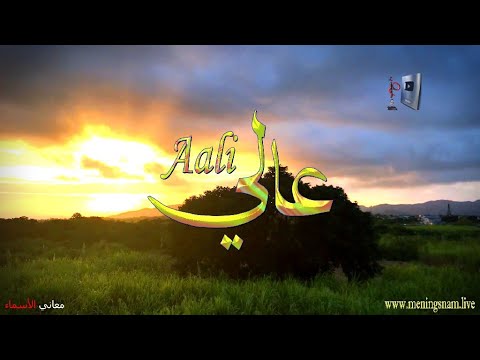 معنى اسم عالي وبعض من صفات حامل هذا الاسم على قناة معاني الاسماء 