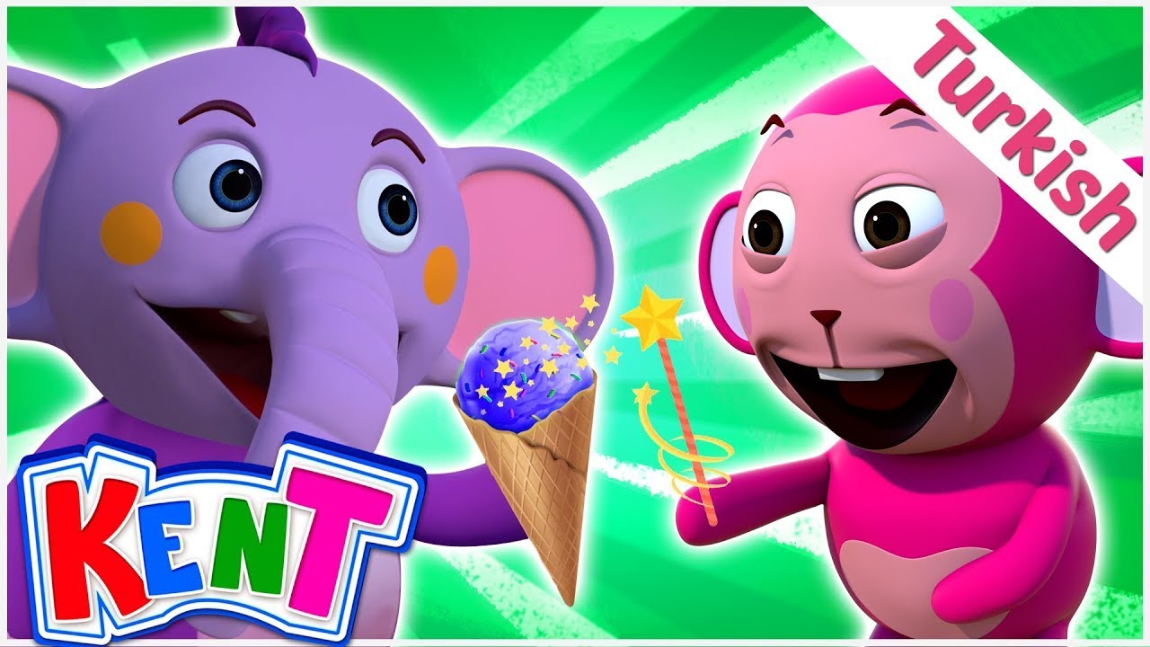 ⁣Kent The Elephant | Dondurma ile Renkleri Öğrenin | Çocuklar Videoları | Sevimli Fil Kent