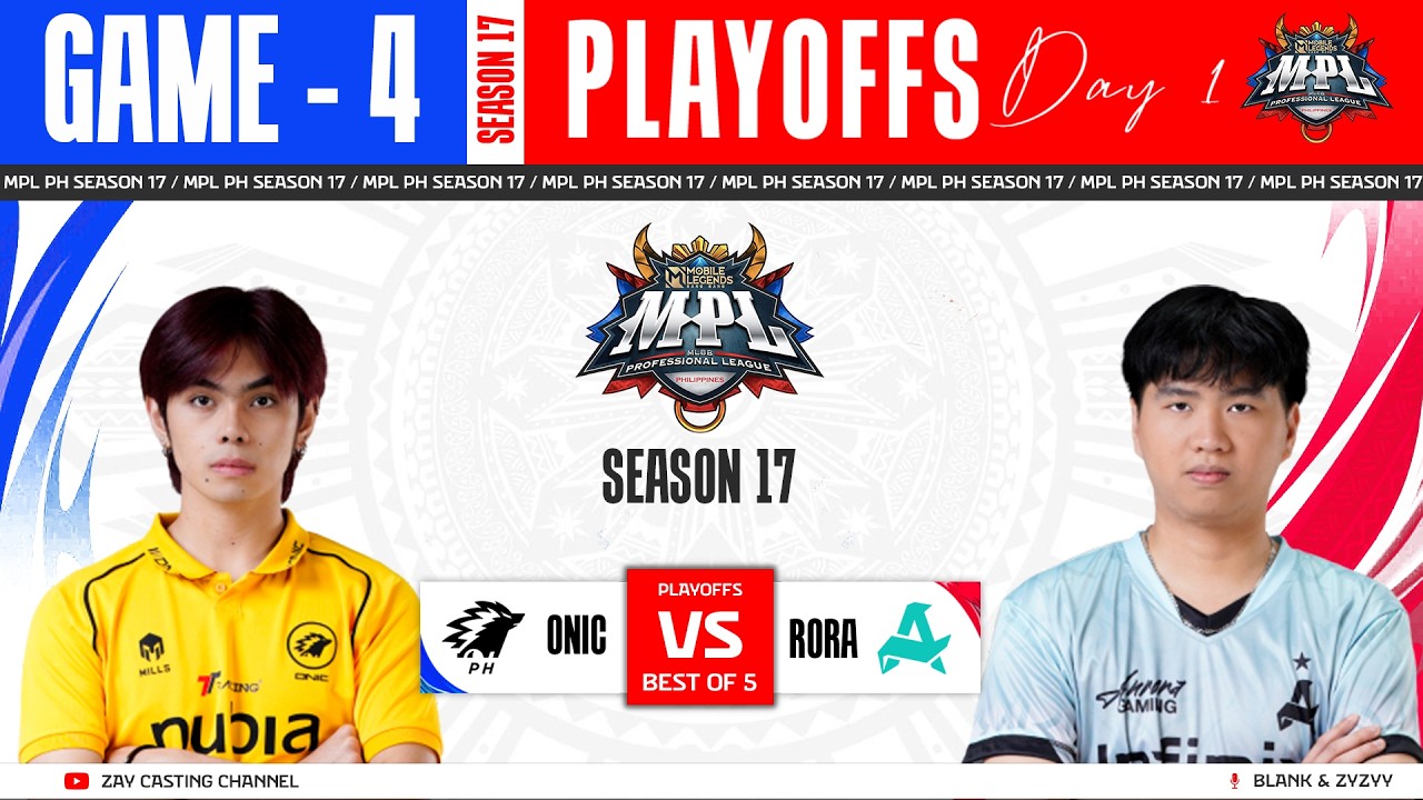 [Game - 4] ONIC PH Vs RORA | MPL PH S17 - YouTube