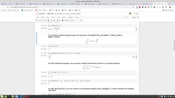 Calculus I and Calculus II in Python - Sympy Overview