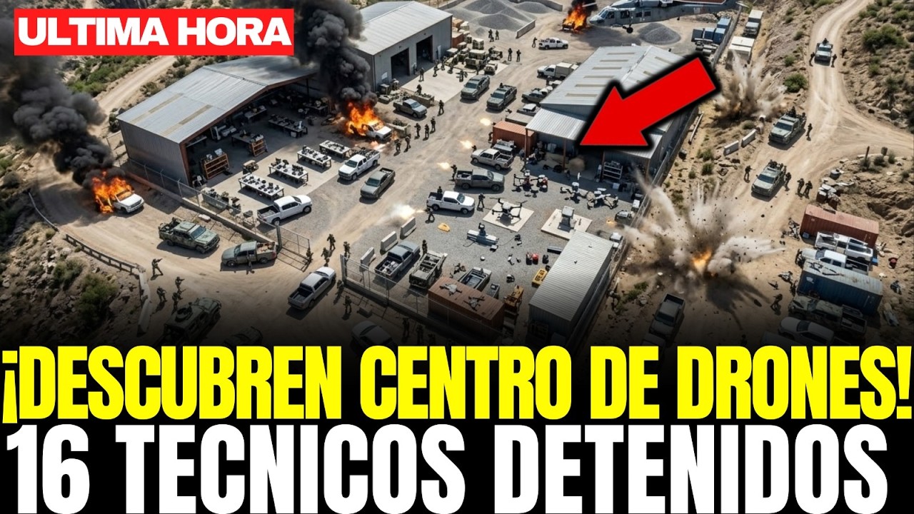 DESCUBREN CENTRO de DRONES ARMADOS con 16 TÉCNICOS DETENIDOS