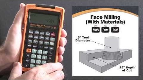 How to Calculated Feed & Speed on Materials | Machinist Calc Pro 2