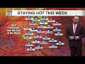 Heat continues across New Mexico today with increasing moisture