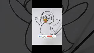 Penguin 🐧 #drawing #painting #art  #relax #coloring#shortvideo
