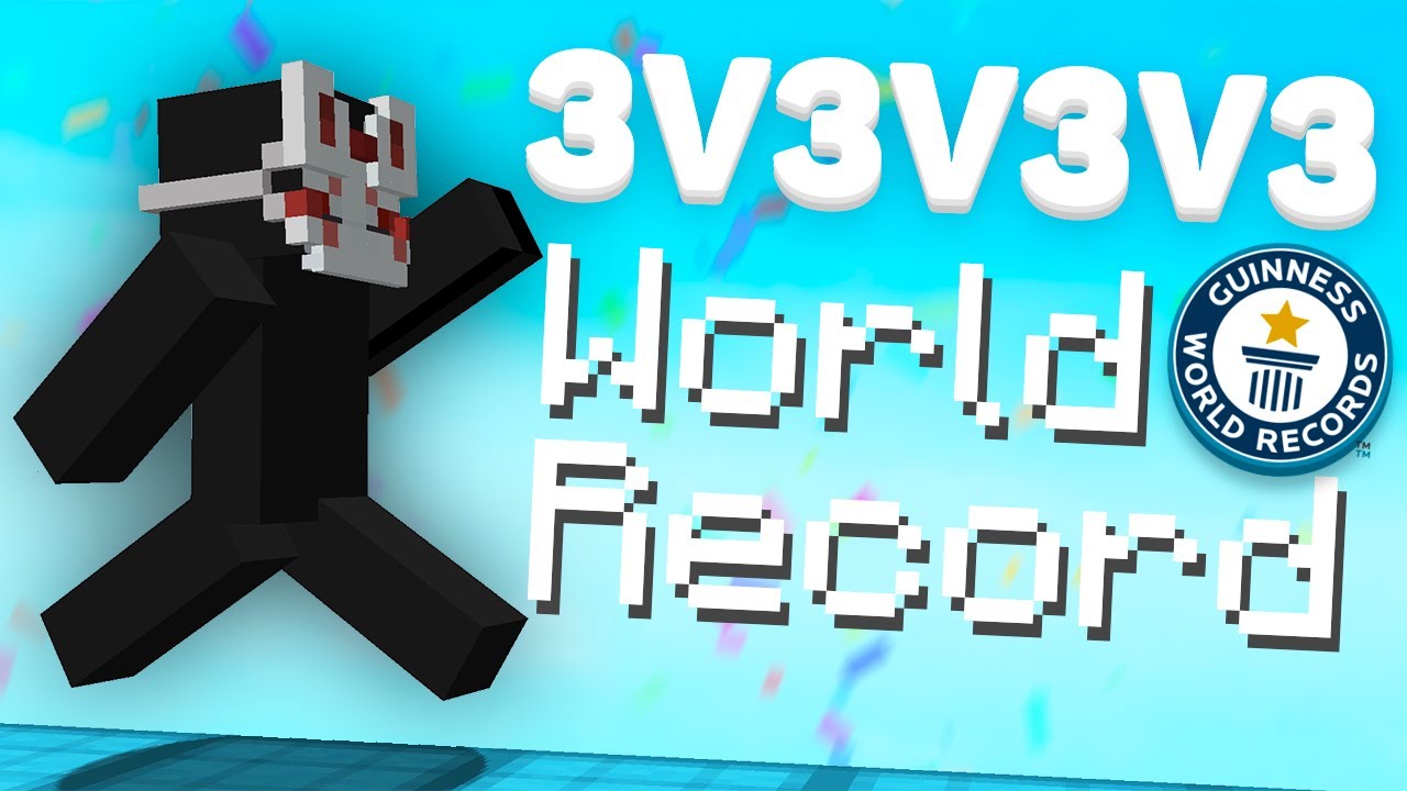 Trying to beat 3v3v3v3 WORLD RECORD in Hypixel Bedwars - YouTube