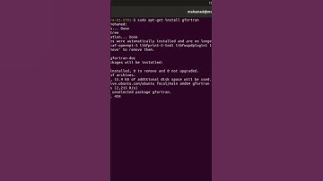 install fortran Ubuntu