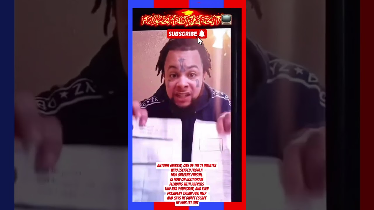 Antoine Massey Speaks Out After Jailbreak – Claims He Was “Let Out,” Not an Escapee!