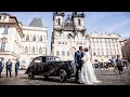 Wedding with a historical car in Prague | Alex&amp;Aaron