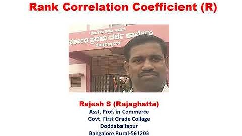 Rank Correlation Part -1