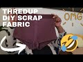 THREDUP DIY SCRAP FABRIC UNBOXING- CRAP OR SCRAP? 😆 🤣 😂