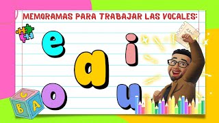 Memoramas para trabajar las vocales.