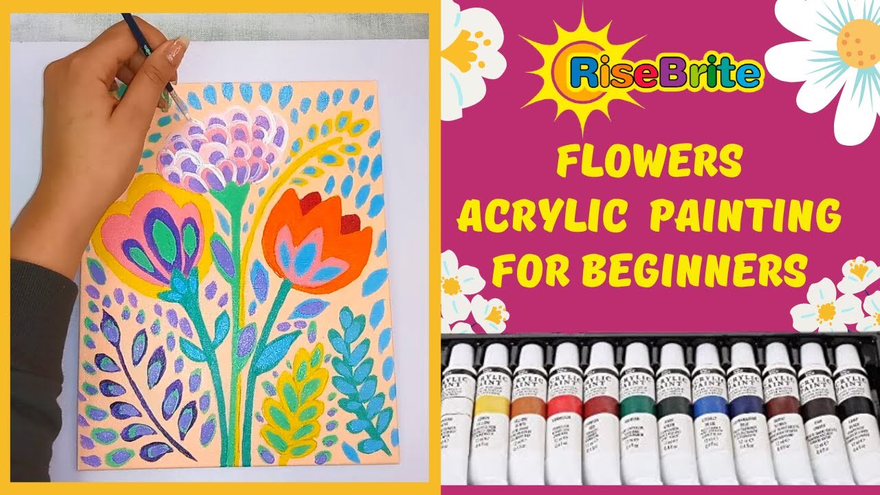 Kids Acrylic Art Set 35 Pieces - RiseBrite